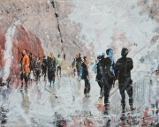 VERNISSAGE III, 100x80, acrylic, 2022